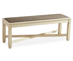 Bolanburg Off-White Cushioned Dining Bench