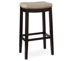 31" Clay Walnut Pub Barstool