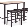 Max Brown & Blonde 3-Piece Pub Table Set
