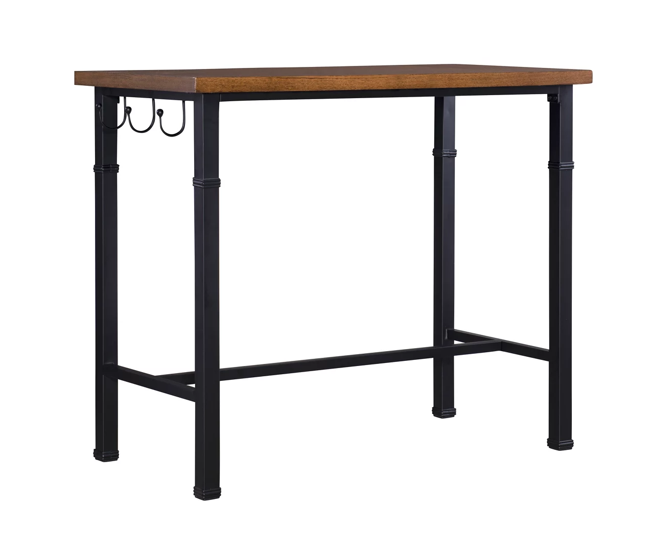 Luke Industrial 3-Piece Pub Table Set With Hooks - Image 7