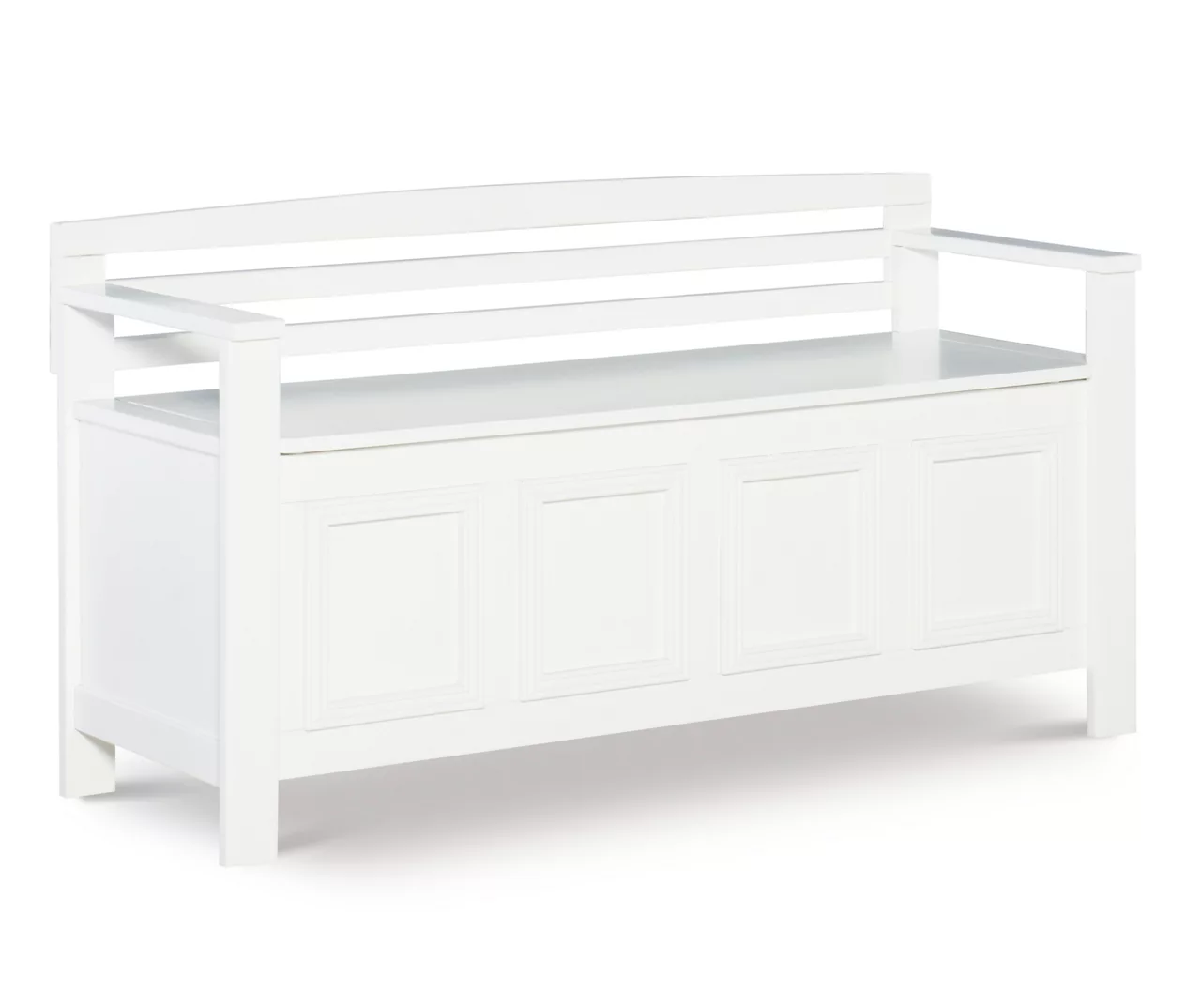 Brady White Storage Bench - Image 11