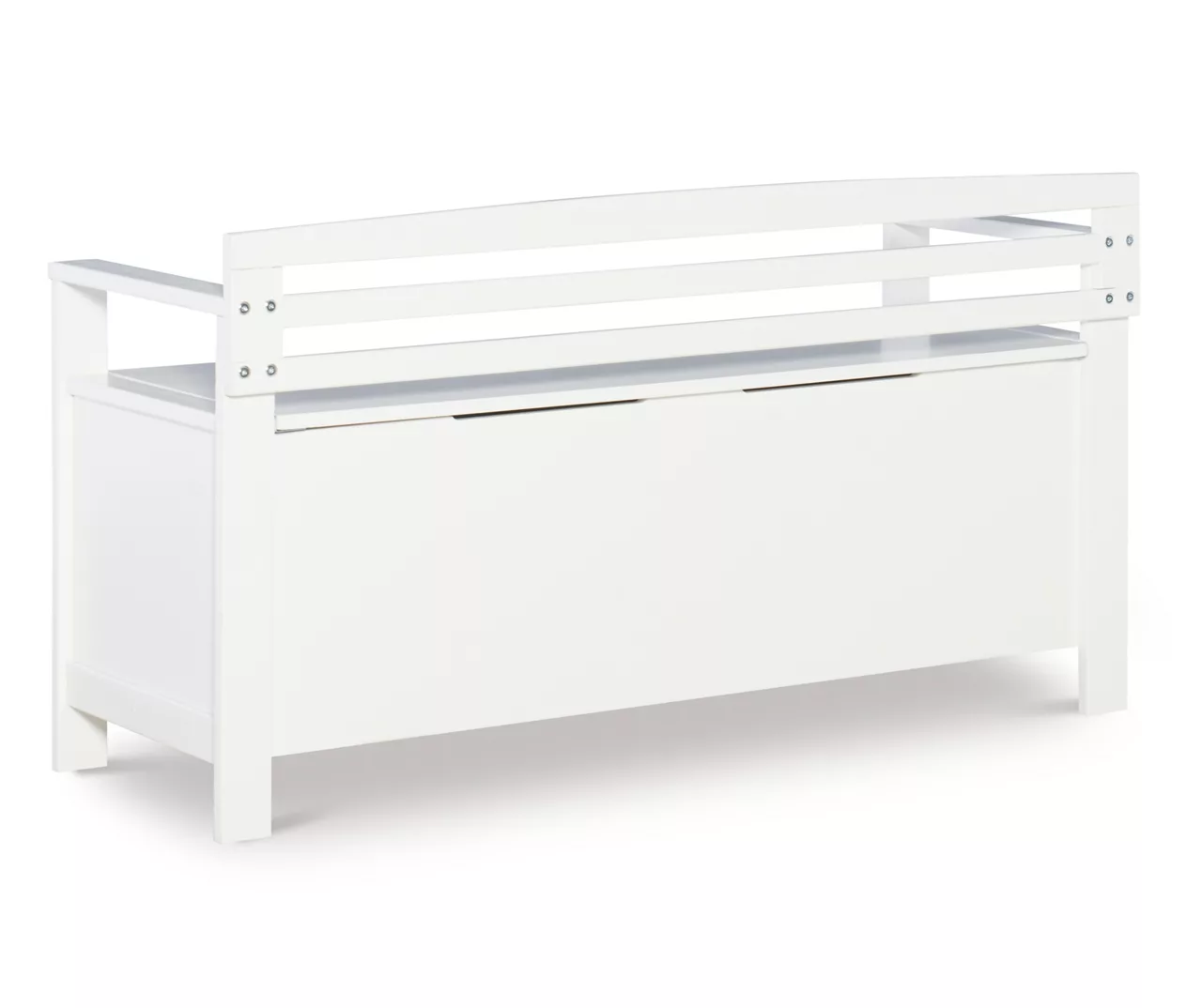 Brady White Storage Bench - Image 8