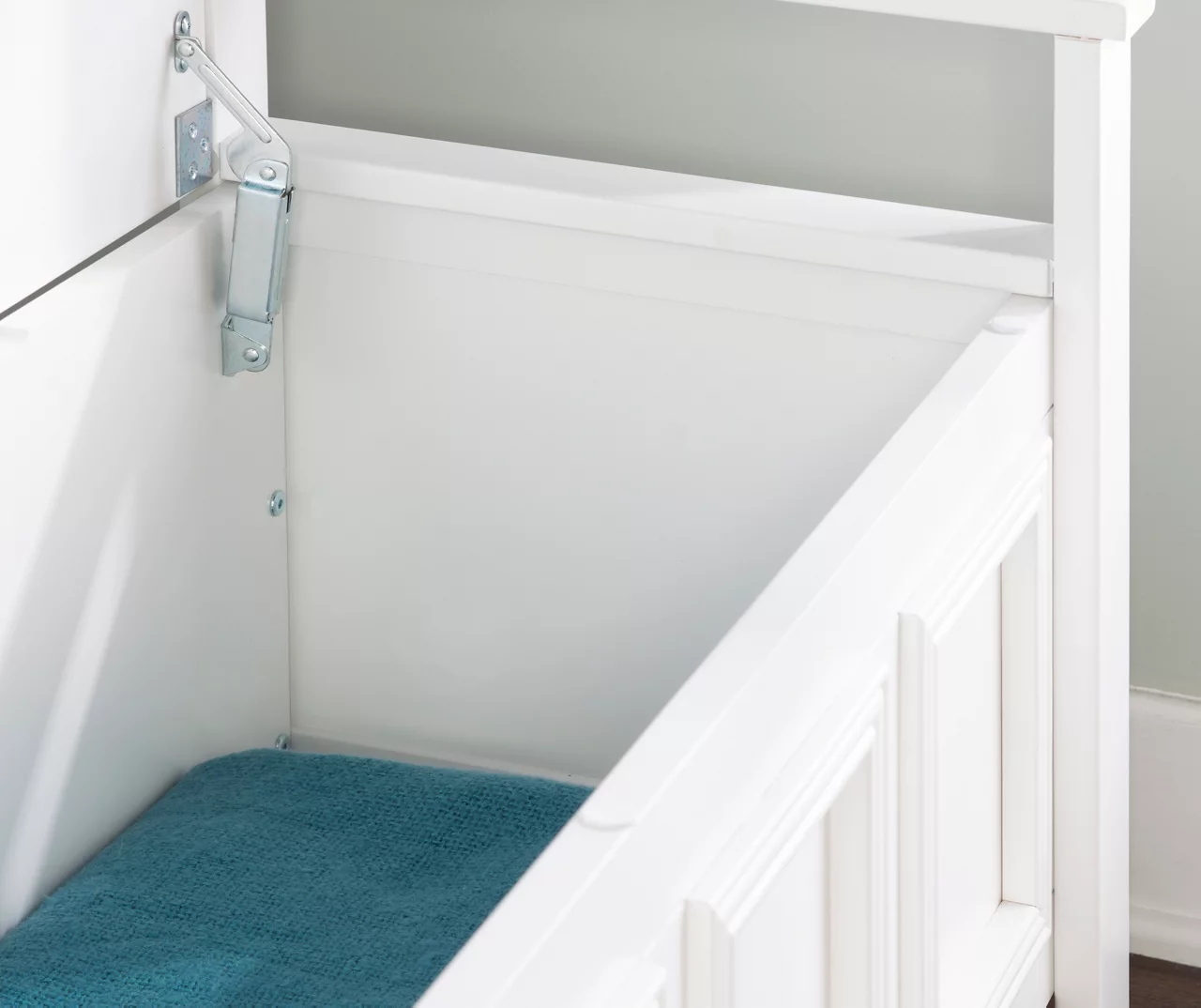 Brady White Storage Bench - Image 9