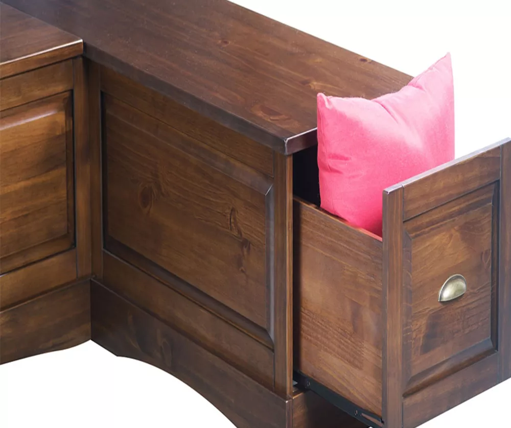 Cannon Walnut Backless Breakfast Nook - Image 2