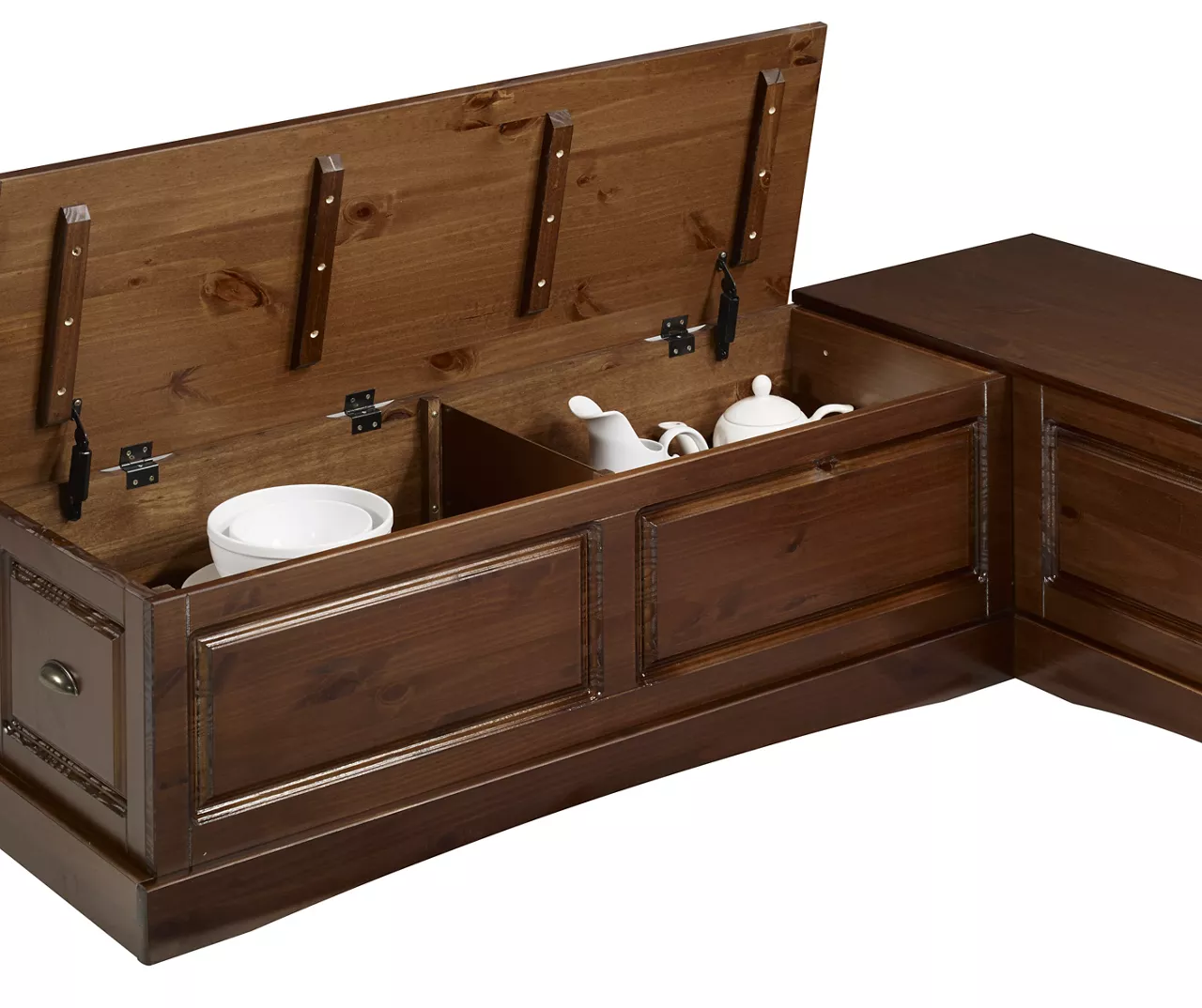 Cannon Walnut Backless Breakfast Nook - Image 4