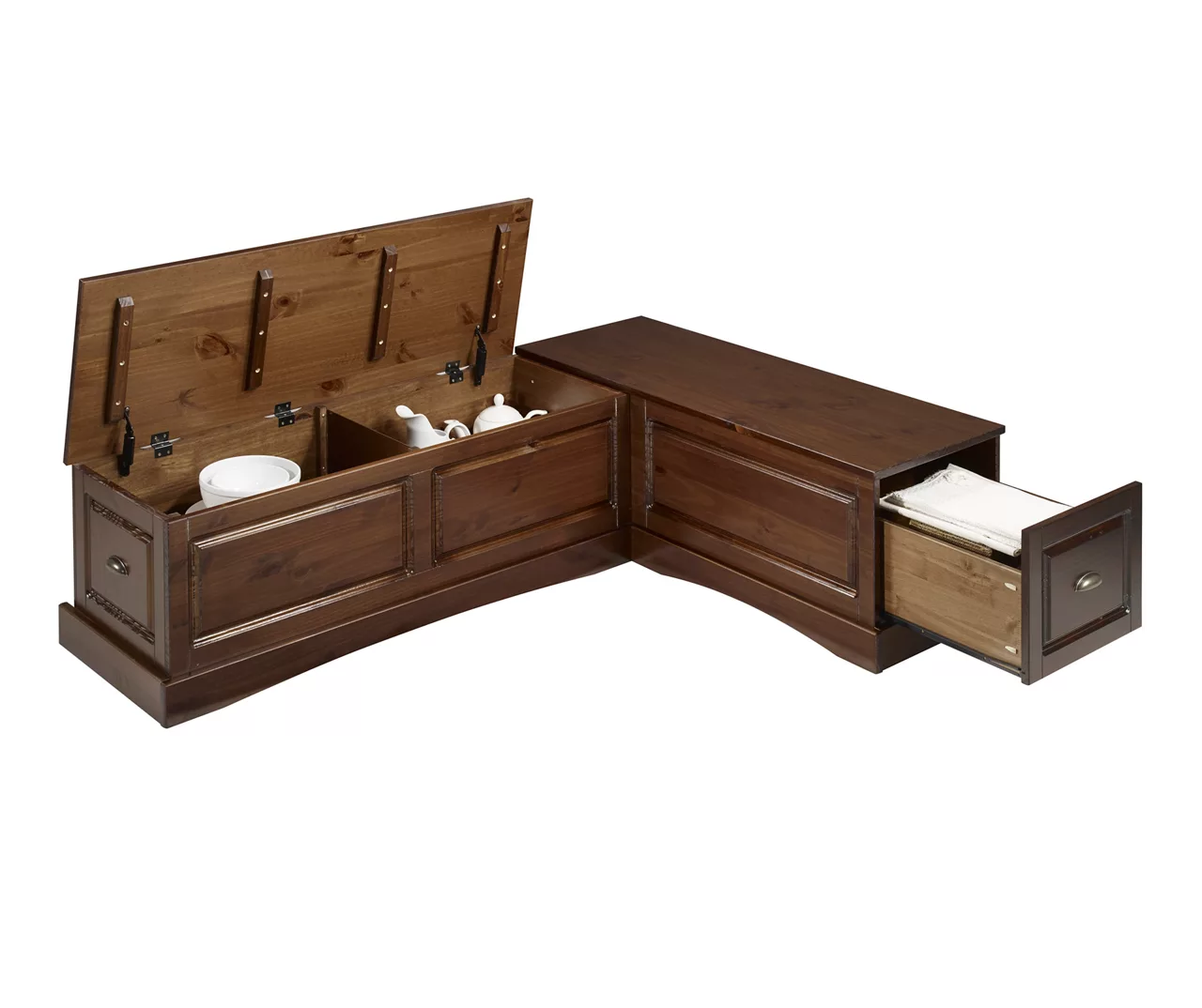 Cannon Walnut Backless Breakfast Nook - Image 12