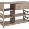 Rockford Rustic Gray 5-Shelf TV & Media Center