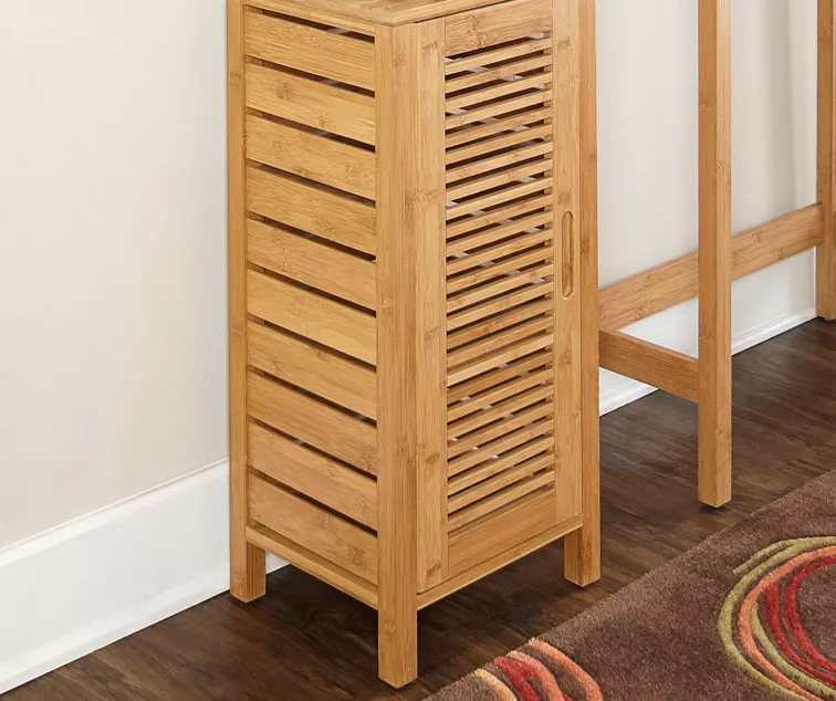 Pierce Bamboo Single Door Floor Cabinet - Image 10