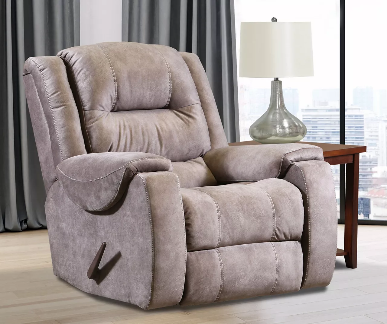 Bradford Tan Rocker Recliner - Image 2