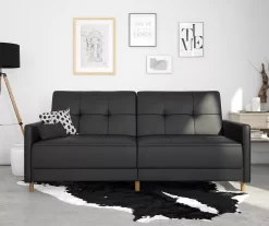 Ameriwood Avianna Faux Leather Coil Futon