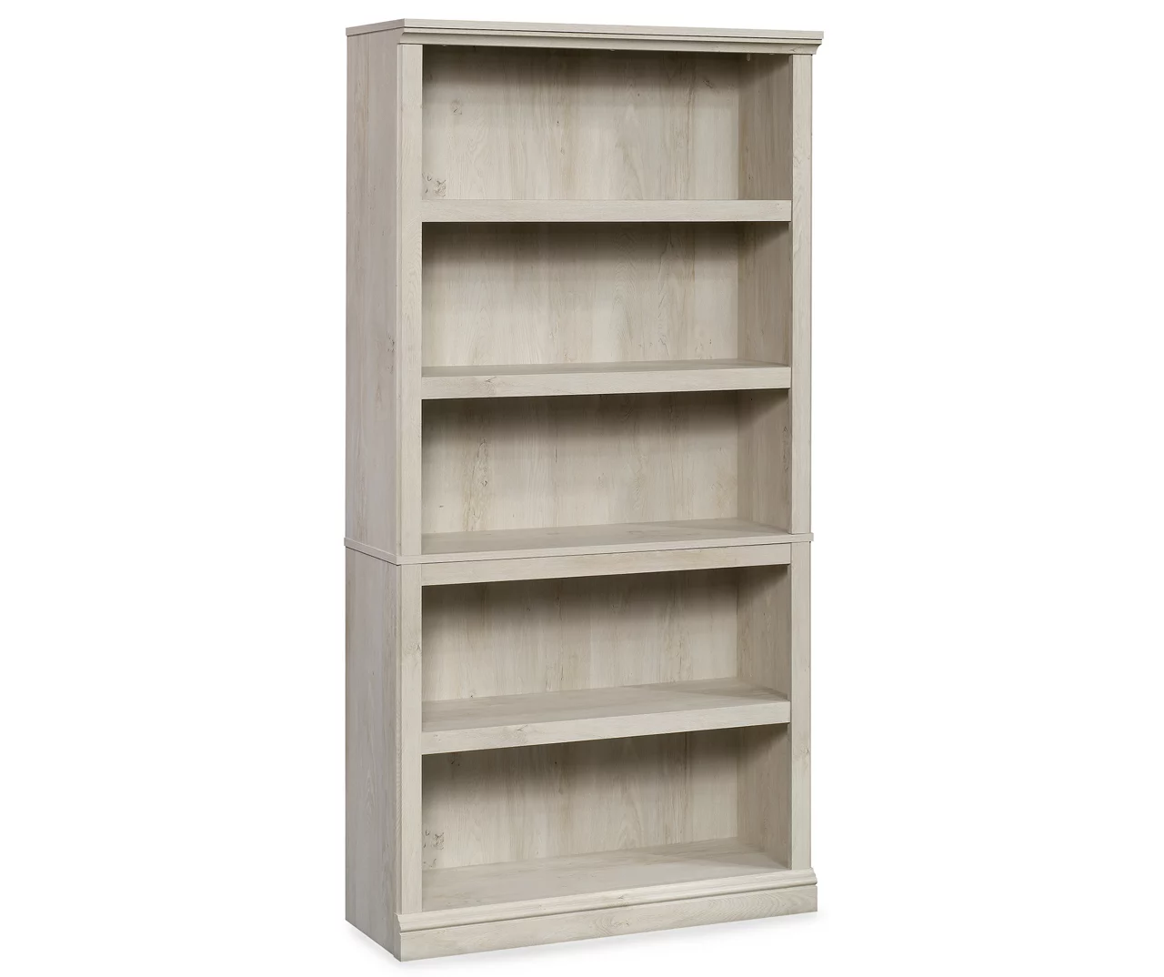 Chalked Chestnut Tan 5-Shelf Bookcase