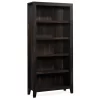 Dakota Char 5-Shelf Pine Bookcase