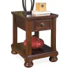 Porter Brown Bun Feet End Table