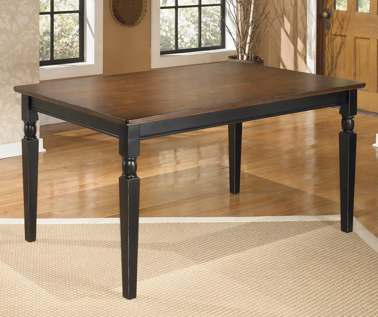 Owingsville Black & Brown Dining Table - Image 2