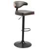 Bellatier Brown Low Back Adjustable Height Barstool