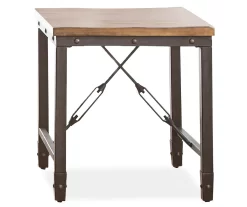 Ashford Wood & Metal End Table