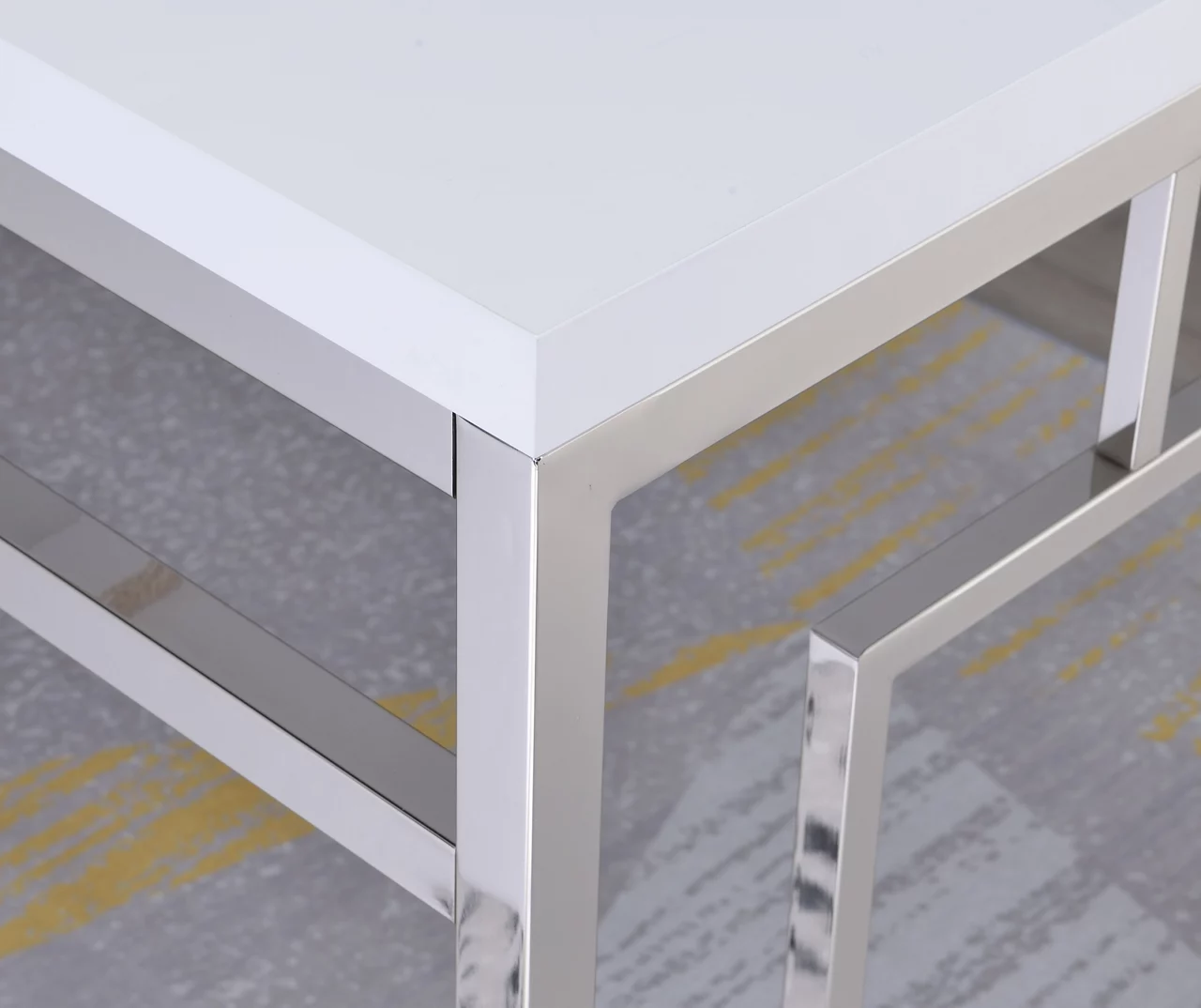 Alize Chrome Geometric Desk - Image 5