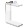 Elaina White C End Table