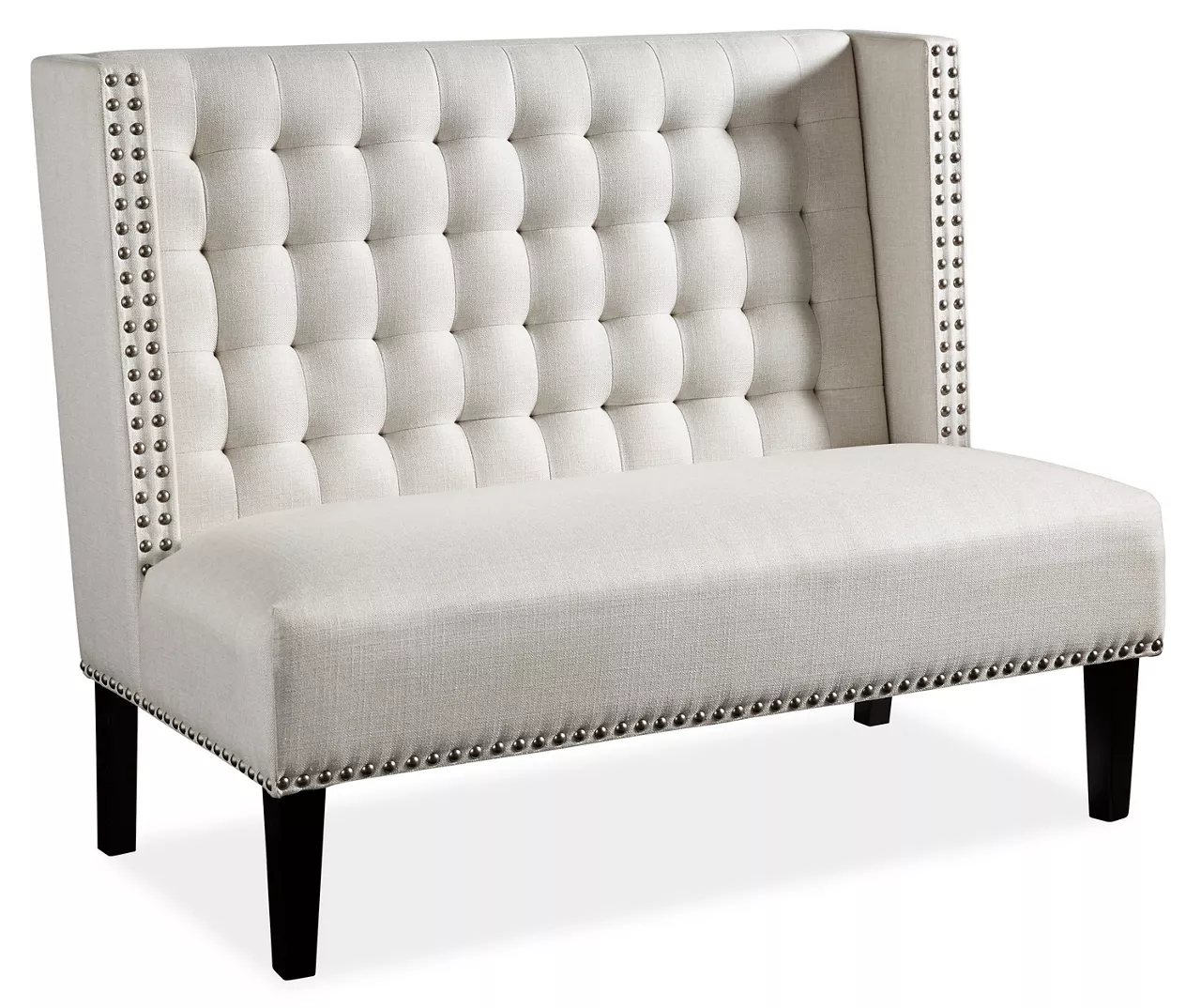 Beauland Ivory Wingback Accent Bench - Image 2