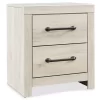 Cambeck Whitewash 2-Drawer Nightstand