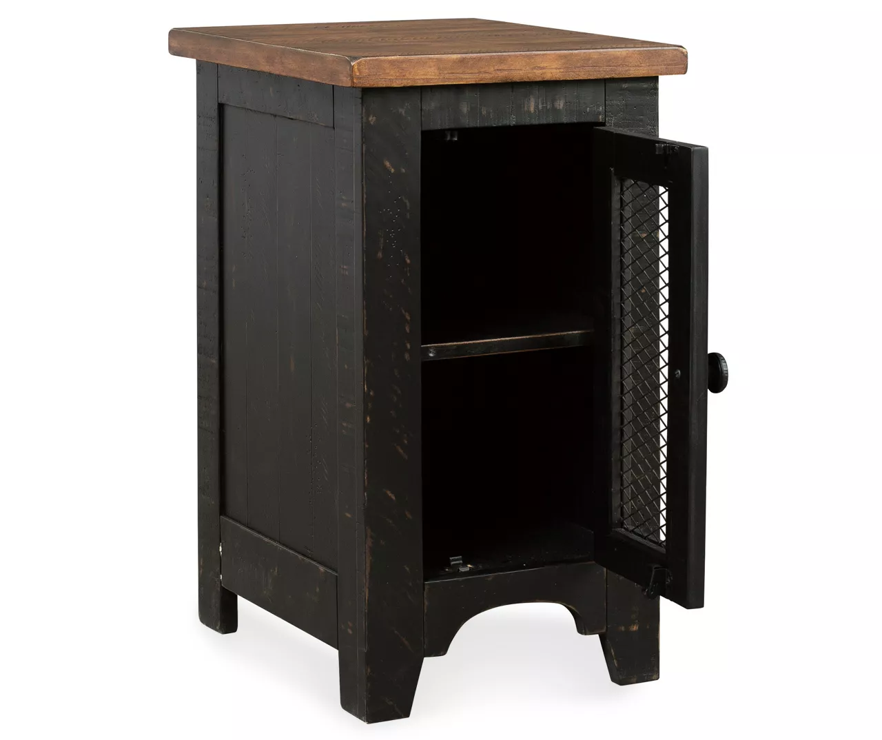 Valebeck Black & Brown Two-Tone Chairside End Table - Image 2