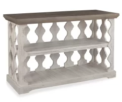 Havalance Gray & White Two-Tone Console Table