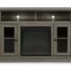 47" Grandcastle Rustic Gray Electric Fireplace Console