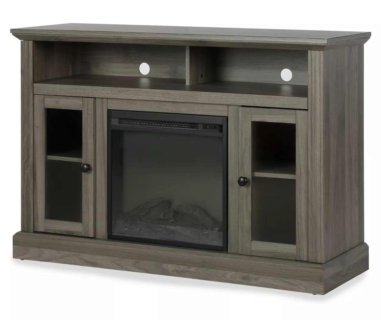 47" Grandcastle Rustic Gray Electric Fireplace Console - Image 2