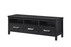 Black 3-Drawer TV Stand