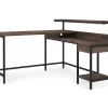 Arlenbry Gray L-Shaped Corner Desk