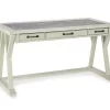 Jonileene White-Gray Desk