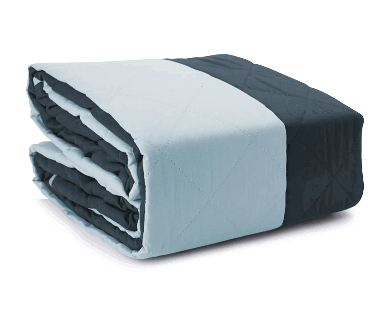 Navy & Light Blue Microfiber Reversible Sofa Furniture Protector - Image 3