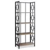 Dark Taupe Square 4-Shelf Open Bookcase