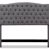 Gray Celeste Upholstered Queen Headboard