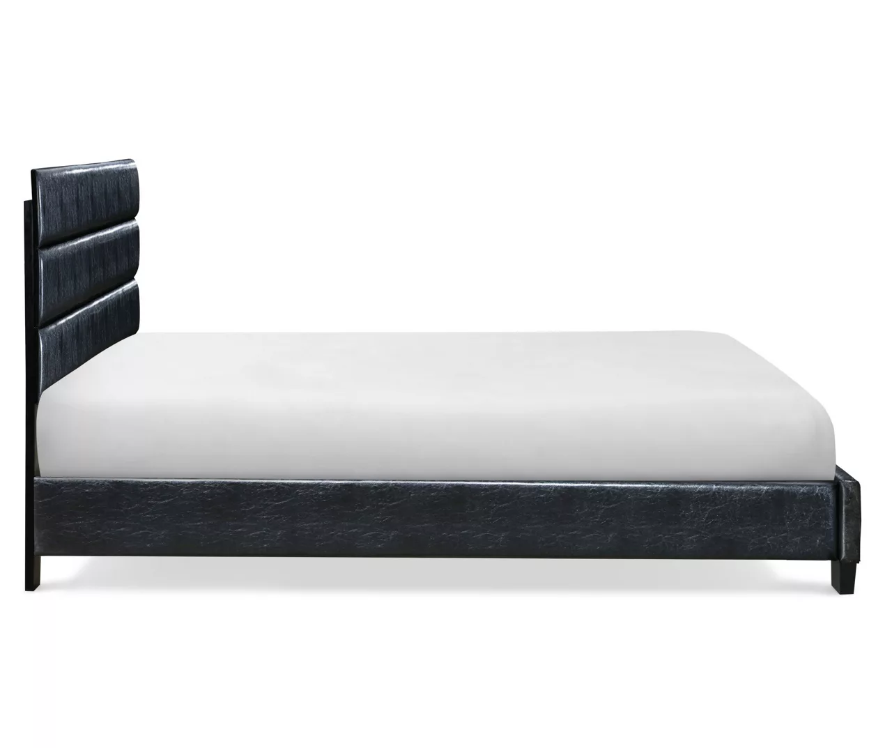 Black Hudson Queen Leather Upholstered Bed - Image 6