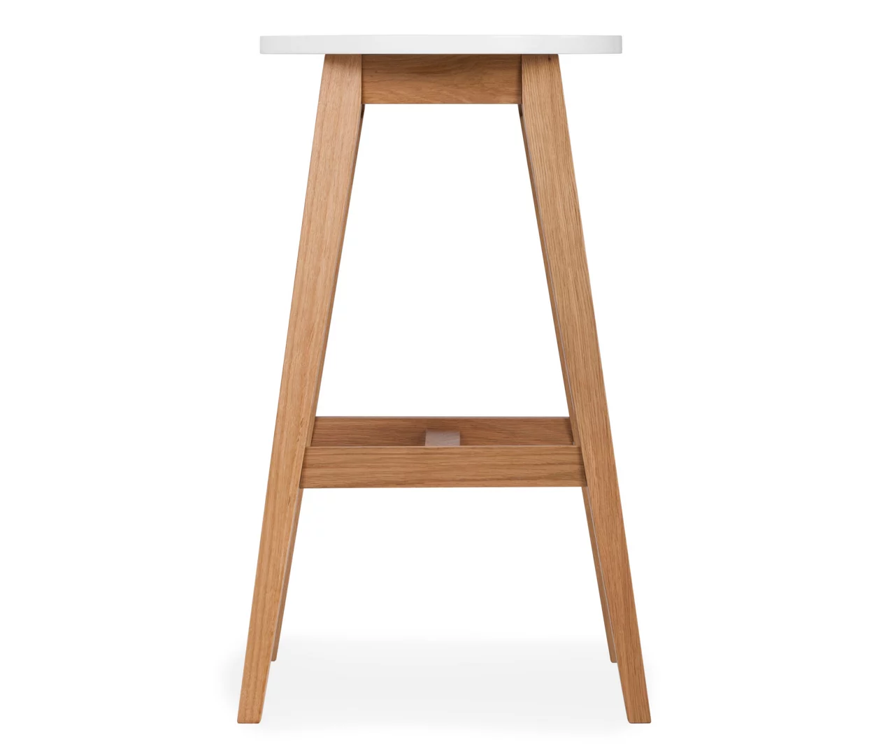 25.59" Oak & White Abacus Wood Counter Stool - Image 2