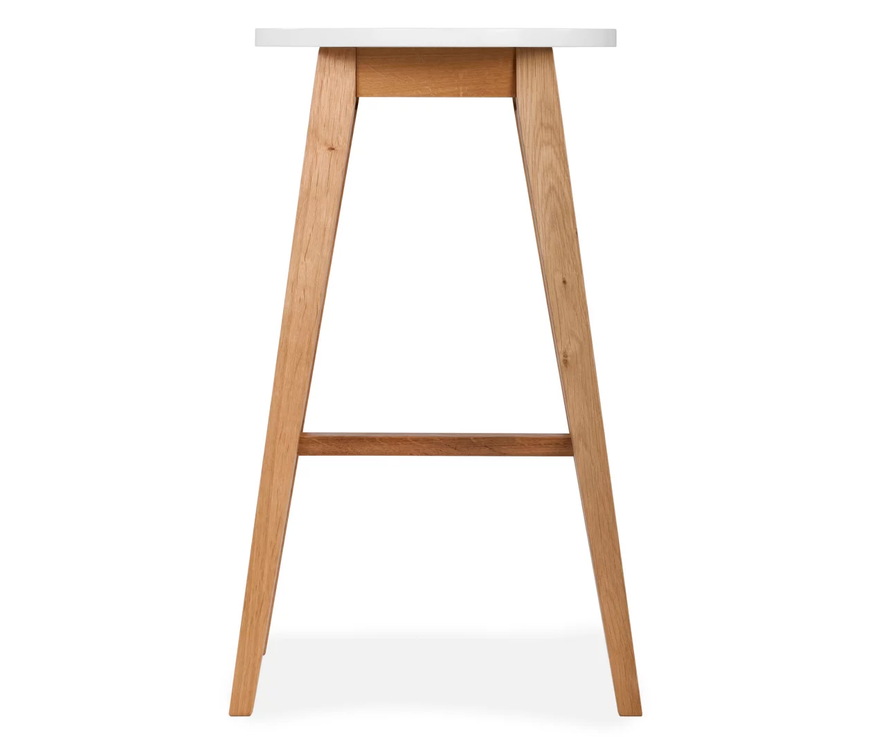 25.59" Oak & White Abacus Wood Counter Stool - Image 3