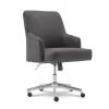 Leighton Dark Gray Memory Foam Fabric Office Chair