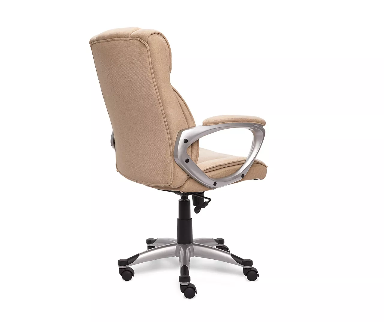 Fawn Tan Linen Executive Office Chair - Image 4