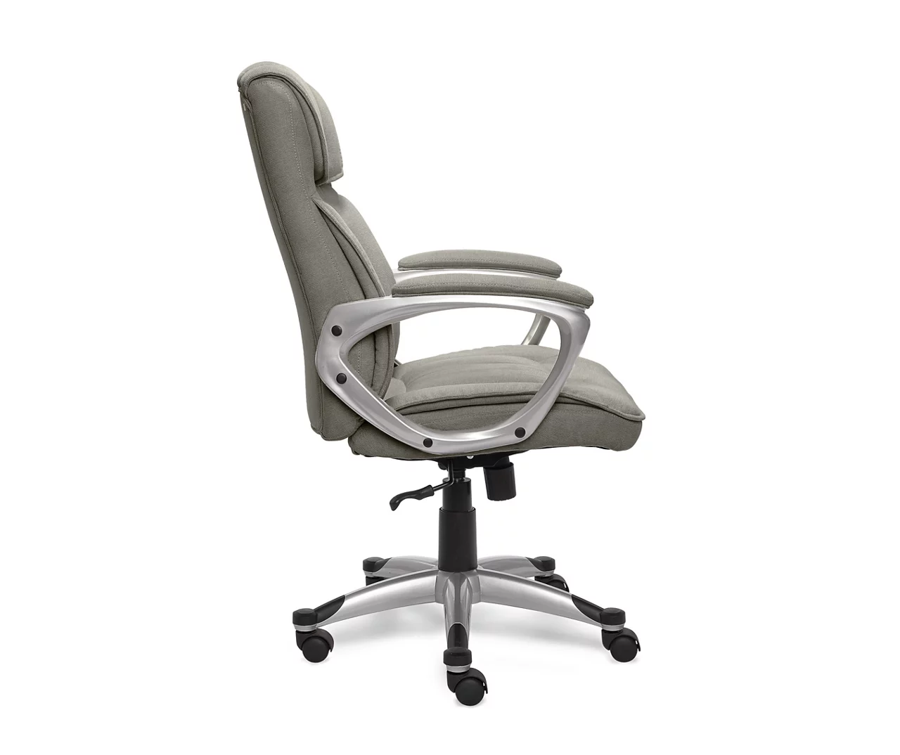 Glacial Gray Linen Executive Office Chair - Image 3