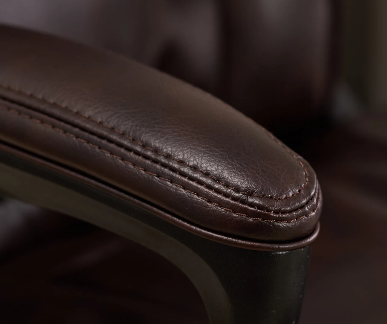 Hannah Brown Bonded Leather Office Chair - Image 16