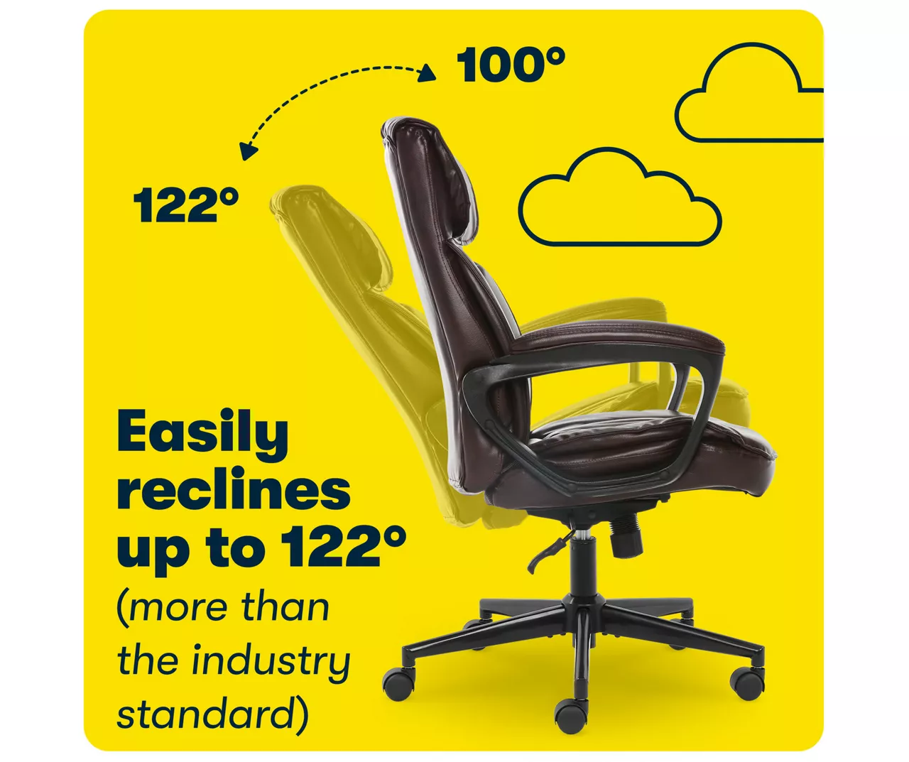 Hannah Brown Bonded Leather Office Chair - Image 7