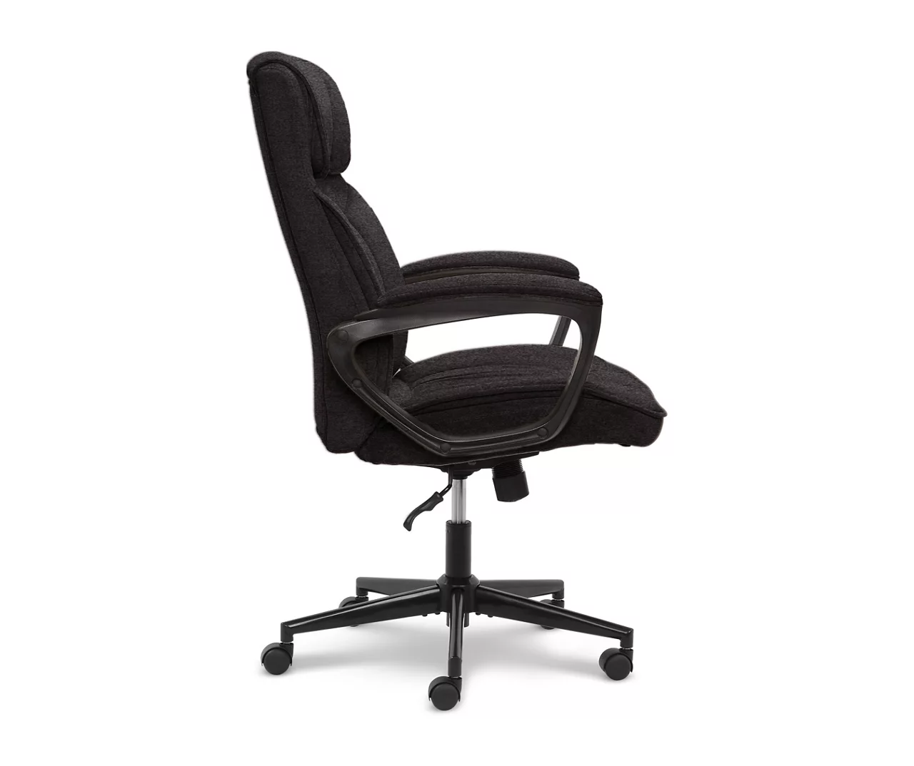 Hannah Charcoal Gray Microfiber Office Chair - Image 13