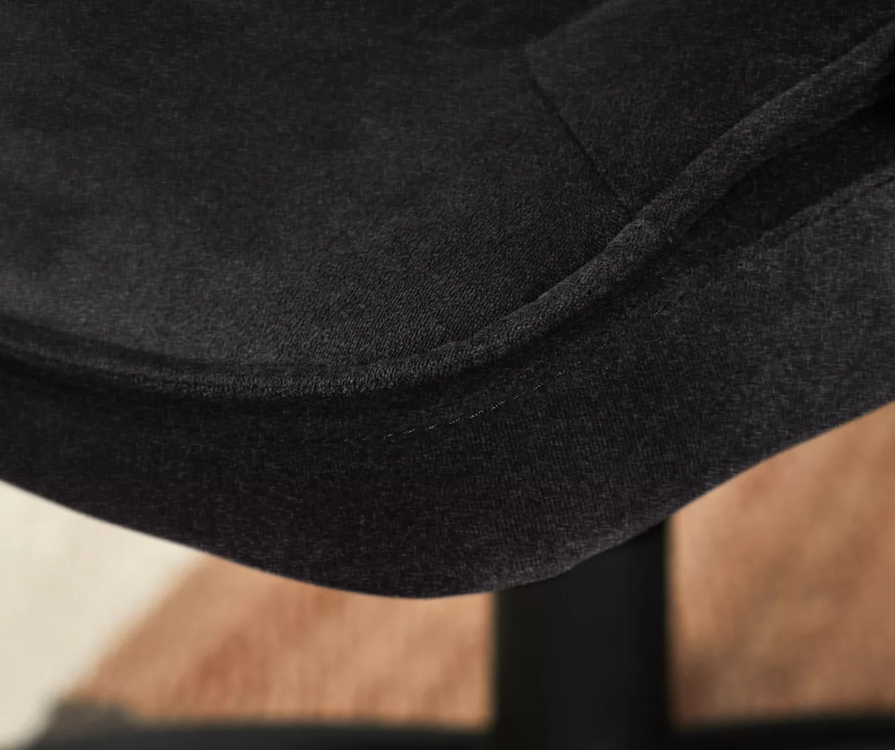 Hannah Charcoal Gray Microfiber Office Chair - Image 16