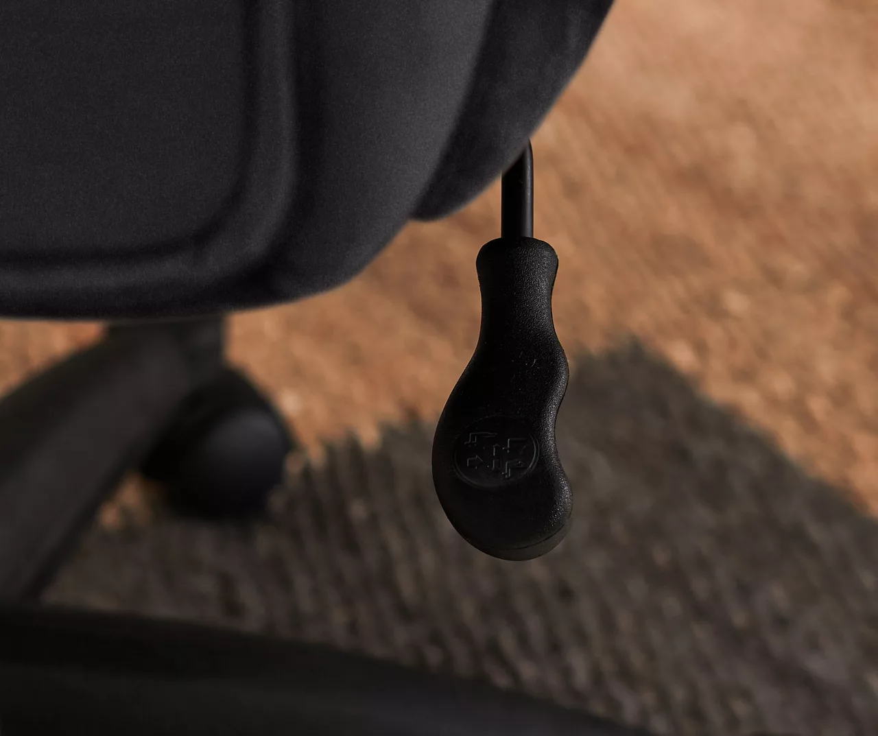 Hannah Charcoal Gray Microfiber Office Chair - Image 17