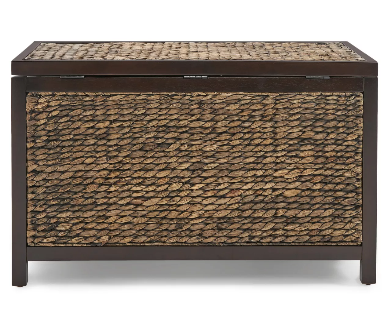 Rustic Black Wicker Storage Trunk - Image 14