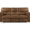 Boxberg Bark Faux Leather Reclining Sofa
