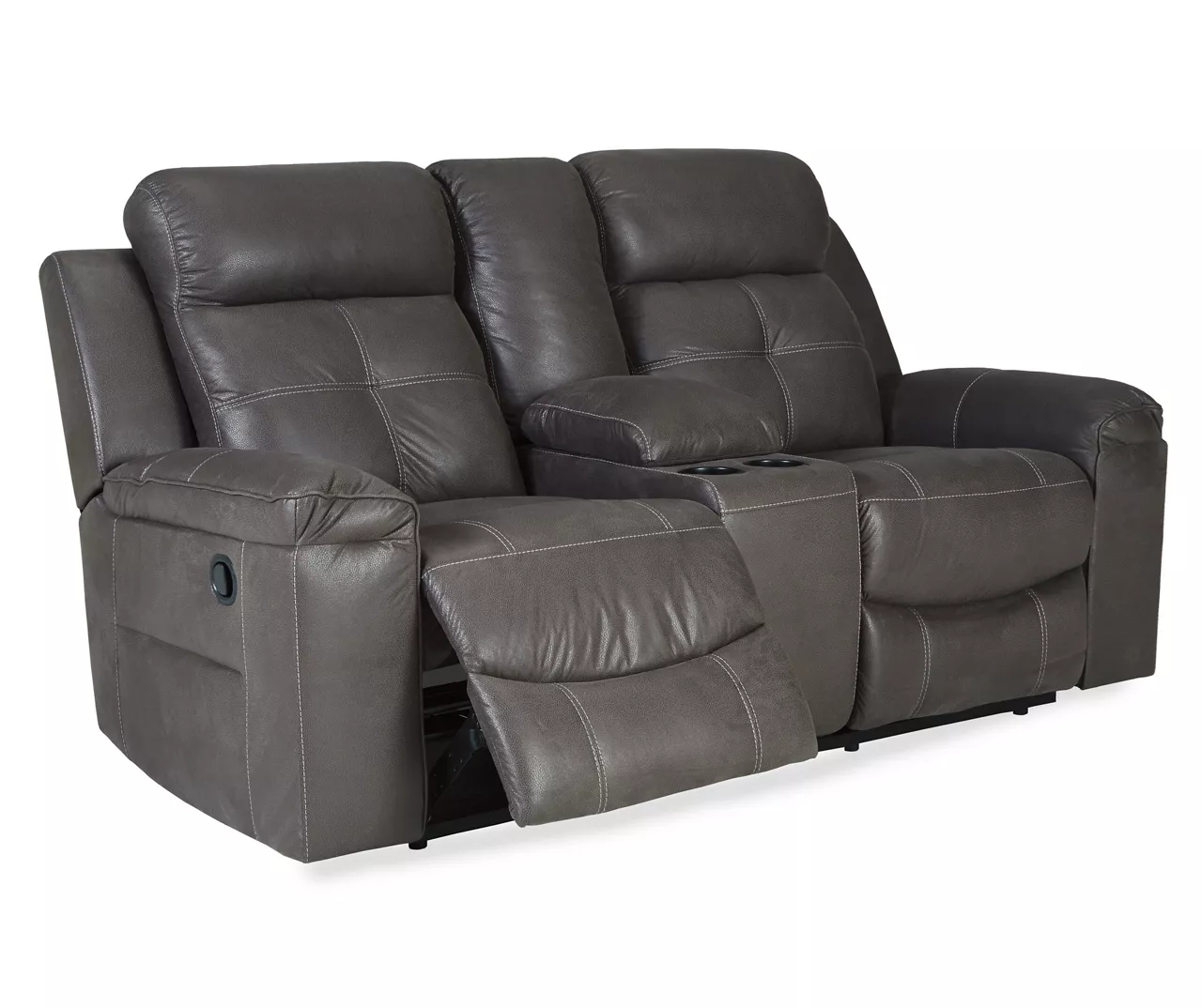 Jesolo Gray Reclining Console Loveseat - Image 3