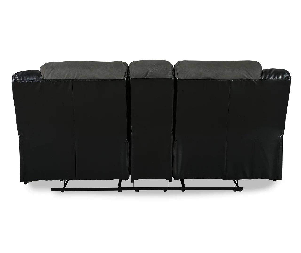 Earhart Faux Leather Reclining Console Loveseat - Image 4