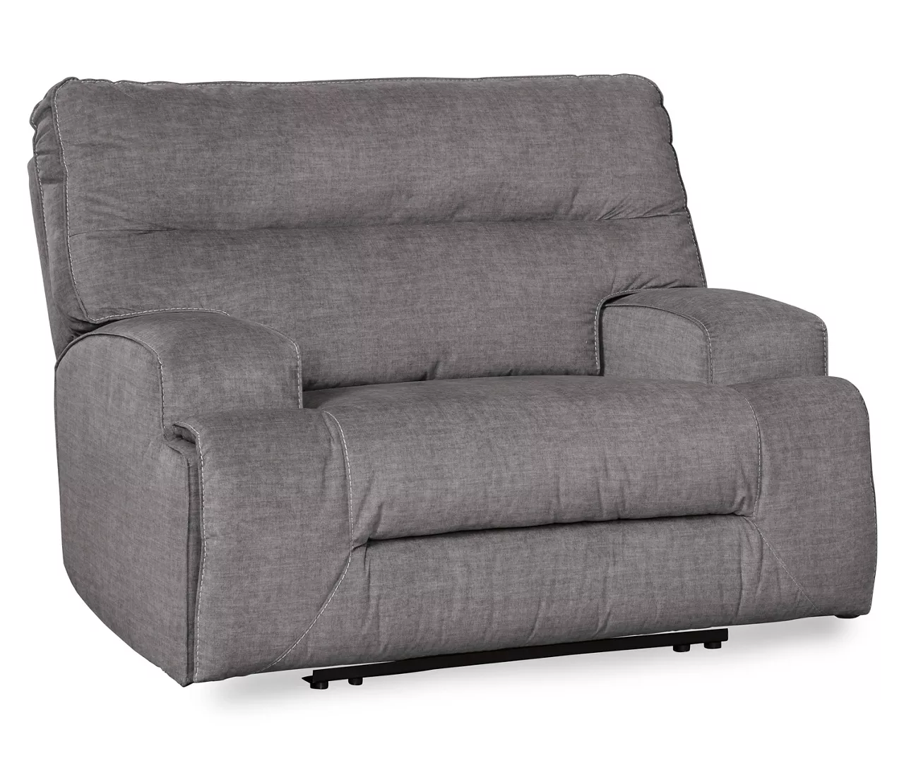 Coombs Charcoal Wide Seat Recliner - Image 5